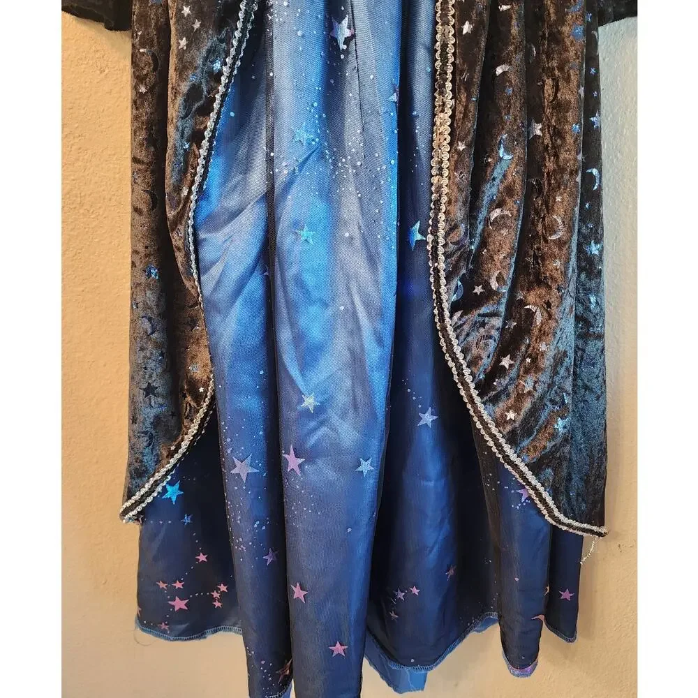 Spirit Halloween Girls SZ Small Witch Costume Cape Hood Magic